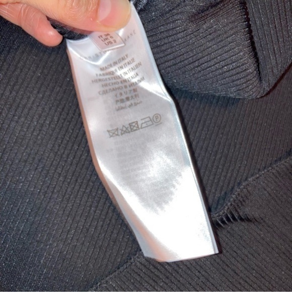 Christopher Kane black ribbed jersey dress with crystals NEW nwt made in Italy - Picture 12 of 13